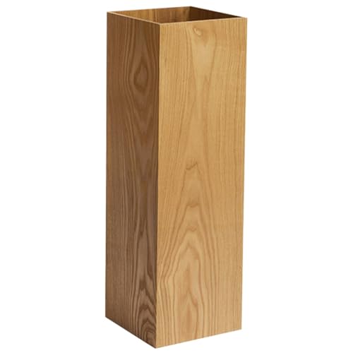 OSALADI Schirmeimer Aus Holz Zuckerrohrständer Quadratischer Schirmhalter Regenschirmhalter Für Regenschirmregal Rustikale Blumenvase Aus Holz Bodenvase Lagerung Vorratsbehälter Plastik von OSALADI