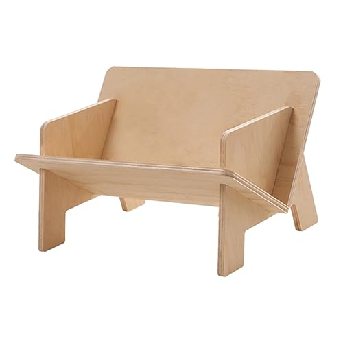 OSALADI Schräges Holz Bücherregal für Schreibtisch Stabiler Aufbewahrungsständer aus Hochwertigem Holz Organizer für Büro und Zuhause Einfache und Ansprechendes Design Perfektes für von OSALADI