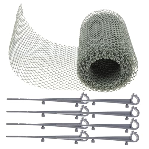 OSALADI Schutznetz Dachrinnen Laubschutz Hexagonal Mesh Regenrinnenfilter mit Haken Zuschneidbar Effiziente Laubfilterung Schützt vor Kompatibel mit Allen Dachrinnenarten OSALADI Schutznetz Dachrinnen Laubschutz Hexagonal Mesh Regenrinnenfilter mit Haken Zuschneidbar Effiziente Laubfilterung Schützt vor Kompatibel mit Allen Dachrinnenarten von OSALADI