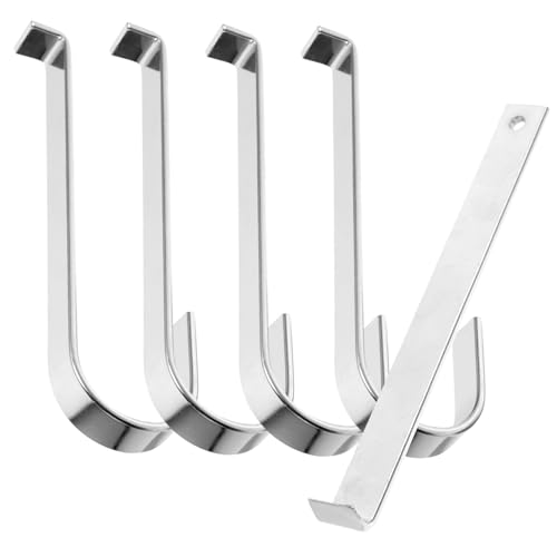 OSALADI Siding haken mit Crowbar Rostfreie Vinyl halterung ohne Bohren Gebogene Stabile Seitenschutz haken für Pflanzen Lichter Dekorationen Außen von OSALADI