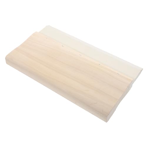 OSALADI Siebdruckrakel mit Holzgriff Flexible Gummilippe für Wasserbasierte Tinten Langlebig und Abriebfest Manuelles Siebdruckwerkzeug für Textilien Poster Shirts und Stofftaschen von OSALADI
