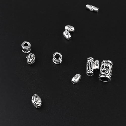 OSALADI Silberlegierung DIY Schmuckperlen für Armbänder Halsketten Ohrringe Langlebig Sicher Handgefertigt Zubehör für Mädchen und Erwachsene Vielseitige Stile zum Basteln OSALADI Silberlegierung DIY Schmuckperlen für Armbänder Halsketten Ohrringe Langlebig Sicher Handgefertigt Zubehör für Mädchen und Erwachsene Vielseitige Stile zum Basteln von OSALADI