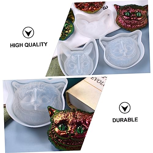 OSALADI Silikonform Eulenkopf DIY Kristall Harz Gießform Handliche Antihaftbeschichtete Silikonform für Bastelornamente Wiederverwendbar Langlebig und Leicht zu Reinigen von OSALADI