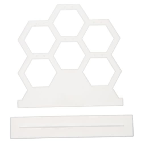 OSALADI Silikonform Sechseckig für Ohrringe DIY Epoxidharz Mold Kristall Harz Schmuckherstellung Bastelset Langlebig Glatt Einfache Entformung Geeignet für Handwerk und Bastelprojekte von OSALADI