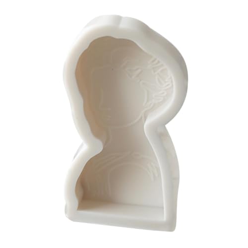 OSALADI Silikonform für Kerzen und Seifen Flexibles Gießwerkzeug für Diy Handwerk Portrait für zu Valentinstag Geburtstagen und Weihnachten von OSALADI
