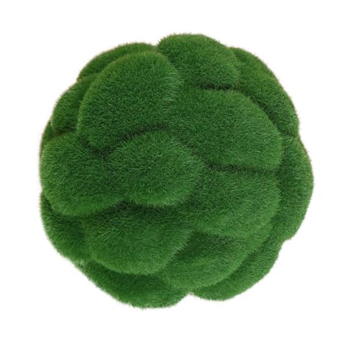 OSALADI Simulation Mooskugel Handgefertigt Landschaftsdekoration Grün Langlebiges Kunstmoos für Garten Bonsai DIY Bastelprojekte Hausdekoration und Fotorequisiten von OSALADI