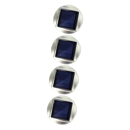 OSALADI Solar Deckel Outdoor 4 Stück Crack-ball-lampenabdeckung -deckel-solarleuchte Solarleuchten Im Freien Solarbetriebene Außenleuchten -deckel-solarlampe Schmücken Led Rostfreier Stahl von OSALADI