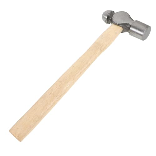 OSALADI Stabiler Rundkopf Hammer mit Langem Holzgriff Multifunktionales Werkzeug für Heimwerker und Dekoration Robustes für Präzises Nageln und Handwerkliche Arbeiten von OSALADI