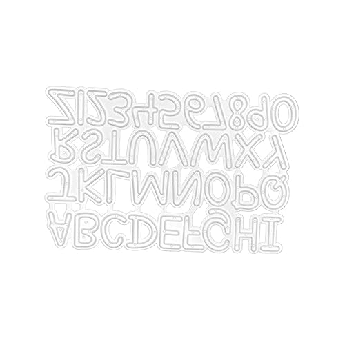 OSALADI Stanzformen in Zahlenform Und Buchstaben-stanzform Metallschablone Aus Kohlenstoffstahl DIY-stanzformen Für Albumdekoration Und Fotorahmen von OSALADI