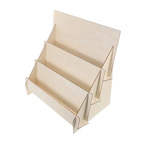 OSALADI Stufiges Holz Kartenhalter Organizer mit Stabilem Rahmen Natürlichem Design DIY Postkarten und Broschüren Display für Einzelhandel und Schreibtisch OSALADI Stufiges Holz Kartenhalter Organizer mit Stabilem Rahmen Natürlichem Design DIY Postkarten und Broschüren Display für Einzelhandel und Schreibtisch von OSALADI