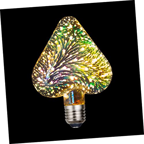 OSALADI Szenenlayout Licht Liebe Feuerwerksbirne Led- -glühbirne Led-glühbirne e Glühbirne Hochzeit Kronleuchter Pendelleuchte Led-lampen Glühbirne Glas Lampe 3d Herzförmig von OSALADI