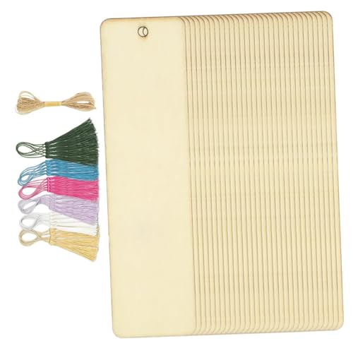 OSALADI Teiliges Holz Lesezeichen mit Quasten Blanko Diy Buchzeichen Basteln Dekoration für Leser Studenten für Buchliebhaber Natürliche Holzoptik OSALADI Teiliges Holz Lesezeichen mit Quasten Blanko Diy Buchzeichen Basteln Dekoration für Leser Studenten für Buchliebhaber Natürliche Holzoptik von OSALADI