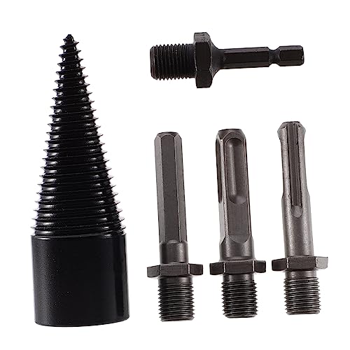 OSALADI Teiliges Holzspalter bohrer aus Hochfestem Kohlenstoffstahl Verschleißfest und Vibrationsbeständig mit Ergonomischen Griffen Effiziente Holzspaltung für Brennholz und Walnuss von OSALADI