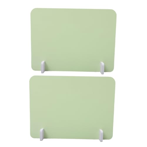 OSALADI Teiliges Schreibtischtrennwand aus Stabilem Tragbarer und Leichter Sichtschutz für Büro Schule und Kantine Einfache Kompatibles Desktop Privatsphären Panel Grün von OSALADI