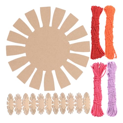 OSALADI Teiliges Set für Papierkorb Herstellung DIY Papierkorb Materialien zum Bunter Papierschnüre Orange Rot Lila für Kreative Aktivitäten von OSALADI