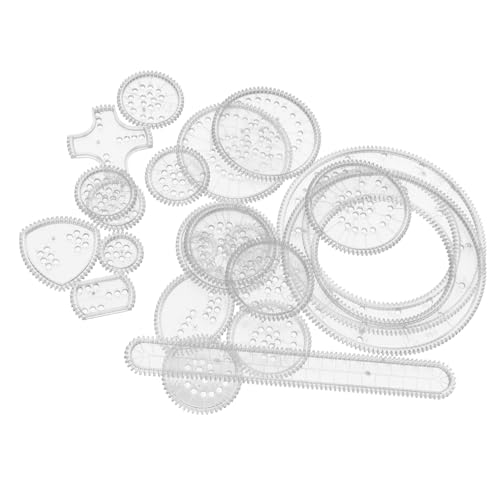 OSALADI 22 Stück Kunstzeichnungsvorlage Für Kinder Kreatives Zeichenspielzeug Transparentes Lineal Für Mandala Designs Malset Zur Der Kreativität Und Vorstellungskraft Für Eltern Kind von OSALADI