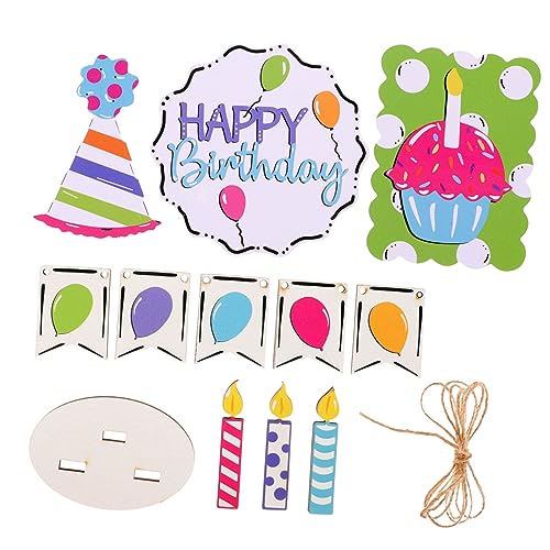 OSALADI Tiered Tray Deko aus Holz Geburtstag Party Dekoration PVC Ornamente für Tischdekoration Bunte Holzschilder für Feste und Tägliche Nutzung OSALADI Tiered Tray Deko aus Holz Geburtstag Party Dekoration PVC Ornamente für Tischdekoration Bunte Holzschilder für Feste und Tägliche Nutzung von OSALADI