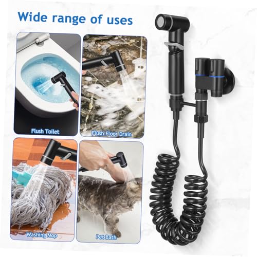 OSALADI Toilettenventiladapter mit Doppelwasserhahn Auslaufsicherer Bidet Wasserzulaufadapter für Handbrause Kompakter Stilvoller Schlauchanschluss für OSALADI Toilettenventiladapter mit Doppelwasserhahn Auslaufsicherer Bidet Wasserzulaufadapter für Handbrause Kompakter Stilvoller Schlauchanschluss für von OSALADI