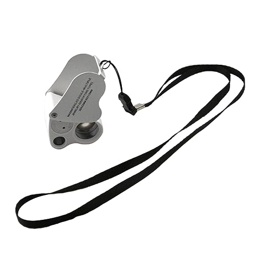 OSALADI Tragbare Juwelierlupe Vergrößerung LED Lichtern Lederbeutel für Schmuck und Edelsteine Zufällige Farbe Zufällige Farbe OSALADI Tragbare Juwelierlupe Vergrößerung LED Lichtern Lederbeutel für Schmuck und Edelsteine Zufällige Farbe Zufällige Farbe von OSALADI