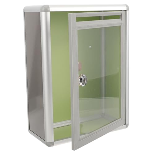 OSALADI Transparente Acryl Briefkasten Wahlurne Kleine Kreative Vorschlagsbox für Büro und Zuhause Einfache Wandmontage Langlebiges Aluminiumgehäuse Vielseitige Aufbewahrungsbox für OSALADI Transparente Acryl Briefkasten Wahlurne Kleine Kreative Vorschlagsbox für Büro und Zuhause Einfache Wandmontage Langlebiges Aluminiumgehäuse Vielseitige Aufbewahrungsbox für von OSALADI