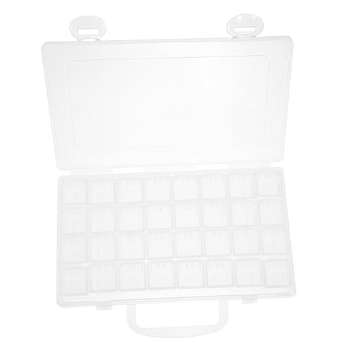 OSALADI Transparente Aufbewahrungsbox mit Fächern Teiliger DIY Perlen Organizer Hochwertigem für Schmuck und Kleinteile für Kreative Bastelprojekte von OSALADI