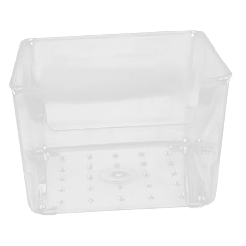 OSALADI Transparente Kleine Notizbox Organizer Multifunktional Memohalter Schreibtisch Aufbewahrung Aufbewahrungsbox für Bürobedarf und Notizzettel von OSALADI