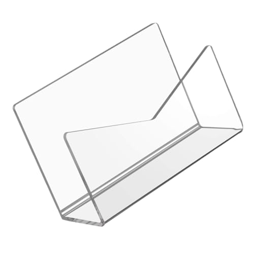OSALADI Transparenter Acryl Brief Umschlaghalter Schreibtisch Organizer mit Polierten Kanten für Büro und Schule Stabiler Glatter Tischaufbewahrungsständer für Dokumente Briefe und von OSALADI