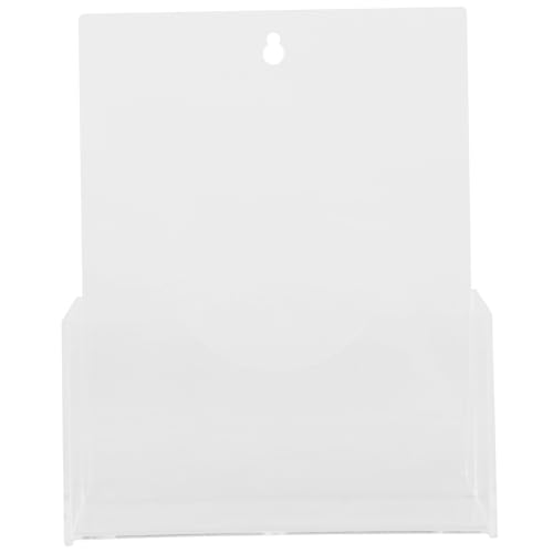 OSALADI Transparenter Acryl Prospektständer Robuster Minimalistischer Theken Organizer für Broschüren Magazine Dokumente Vielseitiger Stabiler Tisch displayständer für Büro und Zuhause von OSALADI