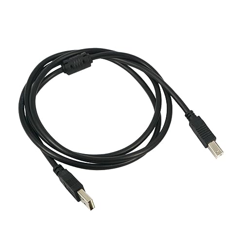 OSALADI USB Drucker Scanner Kabel Stecker Kompatibel Mit Pc Schwarz Mit Geflechtabschirmung Für Plug-and-Play von OSALADI