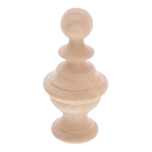 OSALADI Unfinished Hand Carved Solid Wood Finials Decorative Wooden Ball Post Toppers For Staircases Bedposts And Diy Crafts Natural Durable Wood Home Decor Accents OSALADI Unfinished Hand Carved Solid Wood Finials Decorative Wooden Ball Post Toppers For Staircases Bedposts And Diy Crafts Natural Durable Wood Home Decor Accents von OSALADI