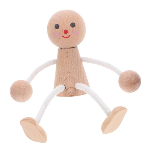 OSALADI Unfinished Wooden Craft Dolls DIY Painting Wooden Peg People Figures For Creative Group Craft Activity Party Decoration von OSALADI
