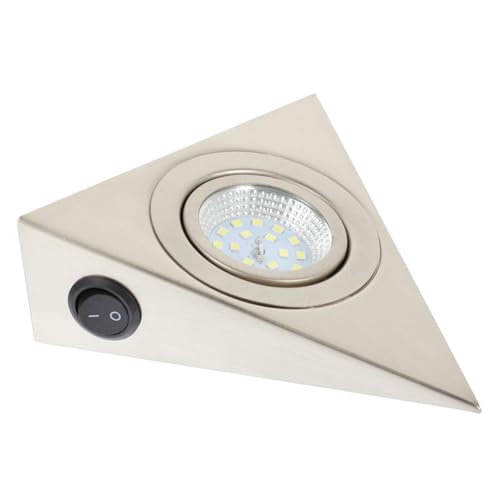 OSALADI Unterschrankbeleuchtung Wandbeleuchtung Schranklampe Dreieckiges Mini-Regallicht Led-Schrankbeleuchtung Garderobenlicht Led-Nachtlichter Dreieckiges Unterschranklicht von OSALADI