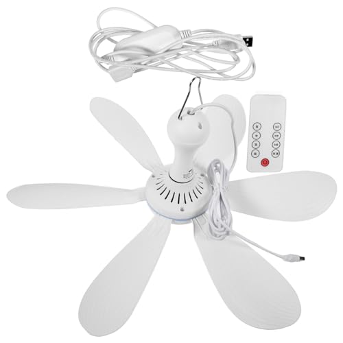 OSALADI Usb-Betriebener Deckenventilator Kleiner Dc-Usb-Deckenventilator Hängender Für Campingbett Schlafsaal Zelt Zuhause Zimmer Im Freien von OSALADI