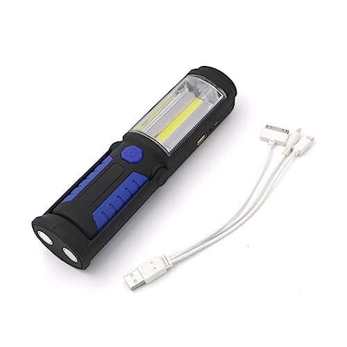 OSALADI Usb-wiederaufladbare Taschenlampenlaterne Mit Magnet Und Haken Licht Für Outdoor-aktivitäten Notlampe Akku Und Standfuß Blau OSALADI Usb-wiederaufladbare Taschenlampenlaterne Mit Magnet Und Haken Licht Für Outdoor-aktivitäten Notlampe Akku Und Standfuß Blau von OSALADI