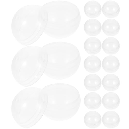 OSALADI Verkaufsautomat Leere Runde Durchsichtige Kapseln 20 Stück 70 Mm Leere Kapseln Kaugummiautomaten Kleine Behälter Überraschung Für Kinder Partygeschenk von OSALADI