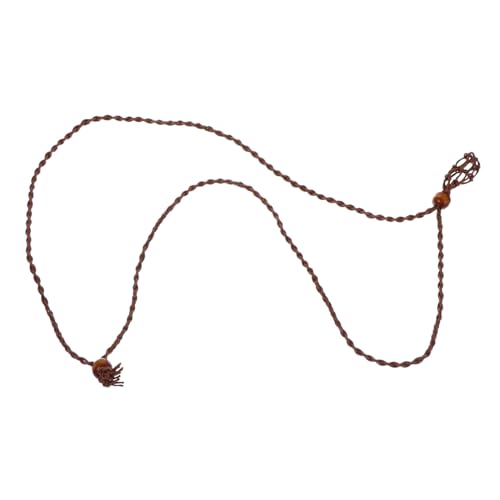OSALADI Verstellbares Schmuckhalter Netz für Natürliche Edelsteine und Halbedelsteine Handgefertigtes Kordelband als Ersatz für Halsketten zum Auffädeln von Armbändern und Anhängern von OSALADI