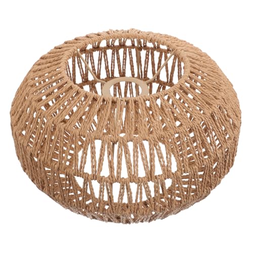 OSALADI Vintage Lampenschirm aus Papier Geflochtene Deckenleuchte Hängelampe Retro Lampenschirm für Esszimmer Schlafzimmer Bar Raumdekoration OSALADI Vintage Lampenschirm aus Papier Geflochtene Deckenleuchte Hängelampe Retro Lampenschirm für Esszimmer Schlafzimmer Bar Raumdekoration von OSALADI