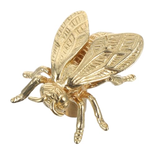 OSALADI Vintage Messing Schrankknöpfe Bienenform Deko Griff für Kommoden Küchenschränke Robuste Komfortable Vintage-möbelgriffe für Wohn Schlafzimmer von OSALADI