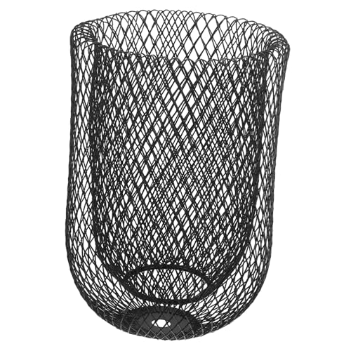 OSALADI Vintage Retro Eisen Draht Lampenschirm Industrial Mesh Deckenleuchte Lampenschutz für Bar Wohnzimmer Schwarz von OSALADI