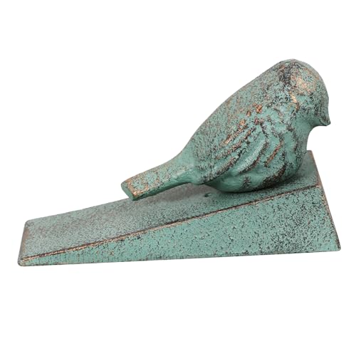 OSALADI Vintage Türkeil aus Gusseisen mit Gepolstertem Kratzfestem Filzboden Dekorativer Vogel design Türstopper Robust und Vielseitig für Wohn Küchen Gartentüren Hellgrün OSALADI Vintage Türkeil aus Gusseisen mit Gepolstertem Kratzfestem Filzboden Dekorativer Vogel design Türstopper Robust und Vielseitig für Wohn Küchen Gartentüren Hellgrün von OSALADI