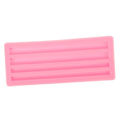 OSALADI Wachsstreifenform Formen Schmelzen Für Runden Herstellung Silikonform Silikon -backform Diy Bastelform Wachssiegelstabform Runde Wachsschmelzform Kerzenform Rosa Kieselgel von OSALADI