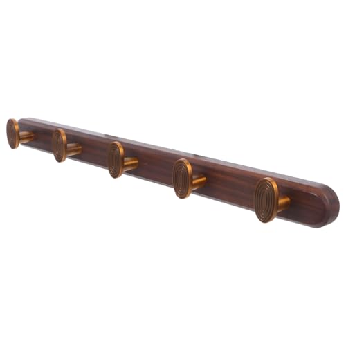 OSALADI Wandgarderobe aus Holz und Zinklegierung mit Vintage Haken Robuste Wandhalterung für Kleidung Hüte Handtücher Platzsparendes Design für Flur und Badezimmer von OSALADI