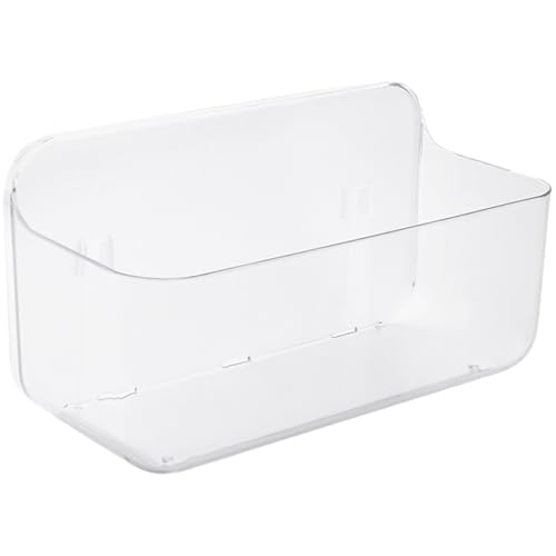OSALADI Wandregal Badezimmer Organizer ohne Bohren Transparentes Wandmontiertes Ablagesystem Dickem Große Kapazität Platzsparend für Badezimmer und Küche von OSALADI