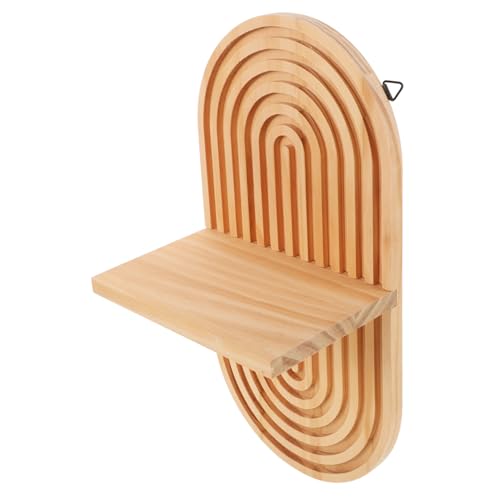 OSALADI Bohemian Wandregal Einlagiges Für Schlafzimmer Und Badezimmer Minimalistische Wanddeko Im Boho-Stil Nachhaltige Aufbewahrungslösung Für Zuhause von OSALADI
