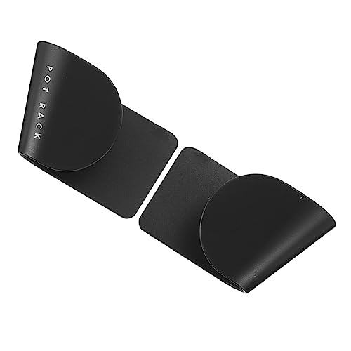 OSALADI Wandregal Für Topfdeckel 3 Stück Aus Abs Selbstklebend Modern Für Küchenorganisation Platzsparend Schwarz von OSALADI