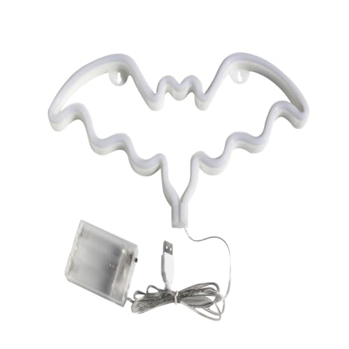 OSALADI -neon-nachtlicht in Fledermausform Wanddekoration Für Mädchen-schlafzimmer Stil Dekorative Lampe Neon-partyzubehör Keine Batterie von OSALADI