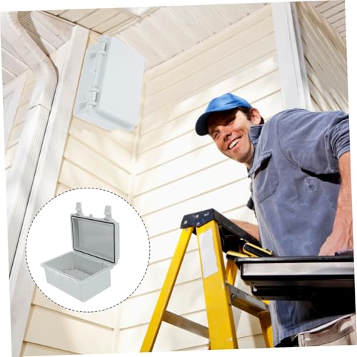 OSALADI Wasserdichte Aufputz Verteilerdose Kunststoffgehäuse mit Montageplatte Abzweigdose für Außenelektrik Schutz vor Regen Schnee Öl OSALADI Wasserdichte Aufputz Verteilerdose Kunststoffgehäuse mit Montageplatte Abzweigdose für Außenelektrik Schutz vor Regen Schnee Öl von OSALADI