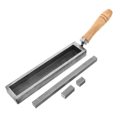 OSALADI Gussbarrenformen Für Metallverarbeitung Schmelzformen Für Gold Silber Kupfer Aluminium Messingmetalle Mit Holzgriff Für Bequemen Halt Präzise Metallgusswerkzeuge Für von OSALADI