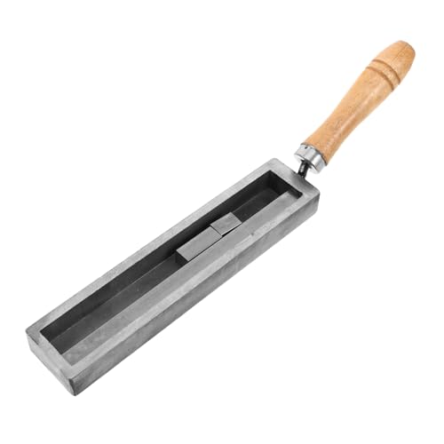 OSALADI Werkzeuge zur Schmuckherstellung Schmelzform aus Metall Schmelzender Goldschimmel Juwelierwerkzeuge Gießform Schmelzen Goldraffinierungsform Goldform gießen Holz von OSALADI