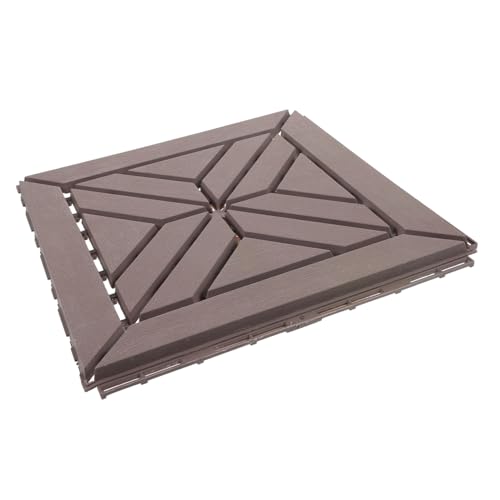 OSALADI Wetterfeste Outdoor Kunststoff Terrassenfliesen mit Klicksystem Rutschfest Langlebig Einfache Verlegung als Balkon Gartenbodenbelag Amerikanisches Braun rot OSALADI Wetterfeste Outdoor Kunststoff Terrassenfliesen mit Klicksystem Rutschfest Langlebig Einfache Verlegung als Balkon Gartenbodenbelag Amerikanisches Braun rot von OSALADI